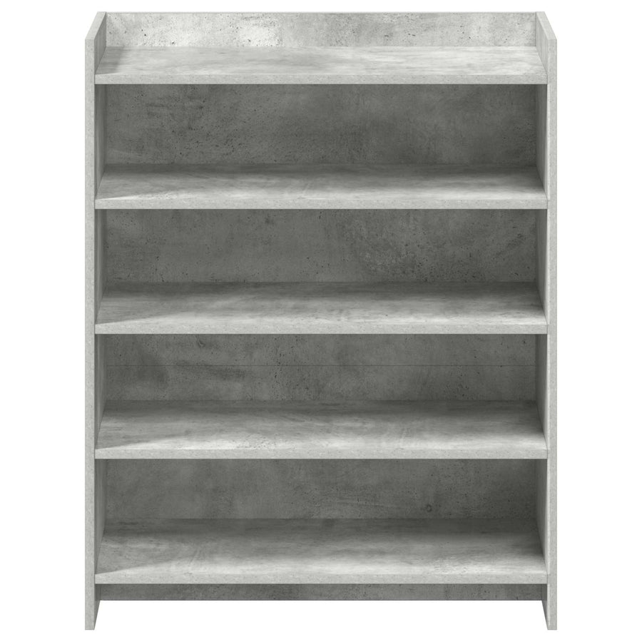 Schoenenkast Betongrijs 73,5 x 36 x 92 cm Bewerkt hout