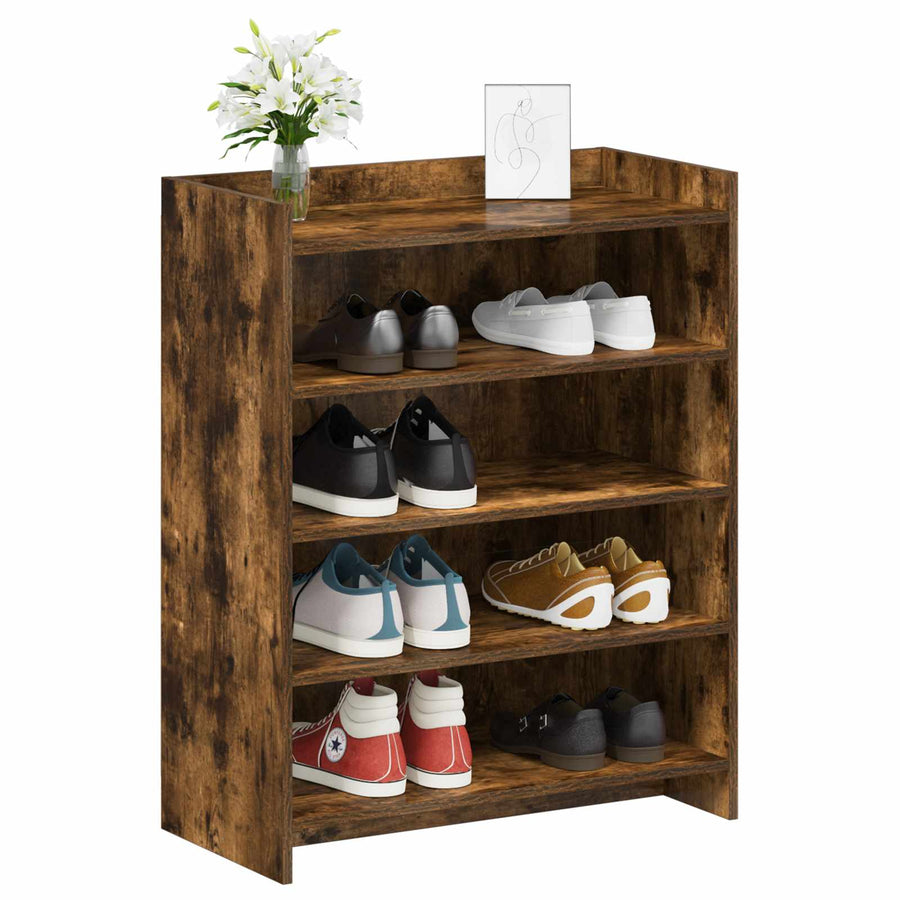 Schoenenkast Gerookt eiken 73,5 x 36 x 92 cm Bewerkt hout