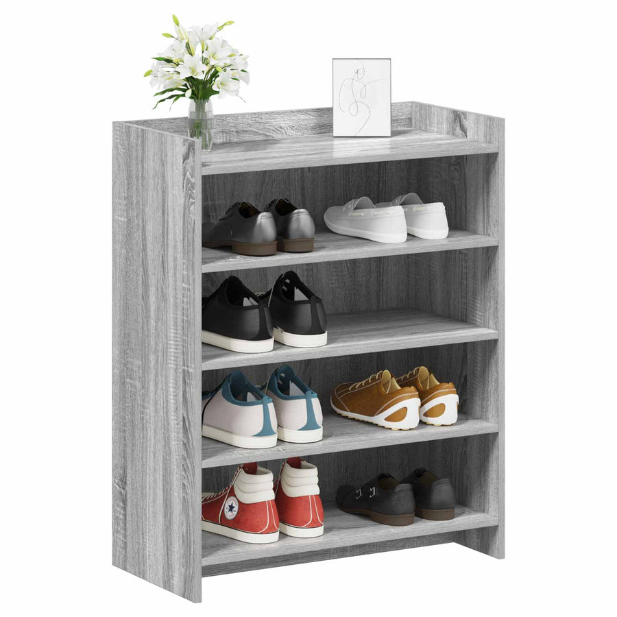 Schoenenkast Grijs Sonoma 73,5 x 36 x 92 cm Bewerkt hout