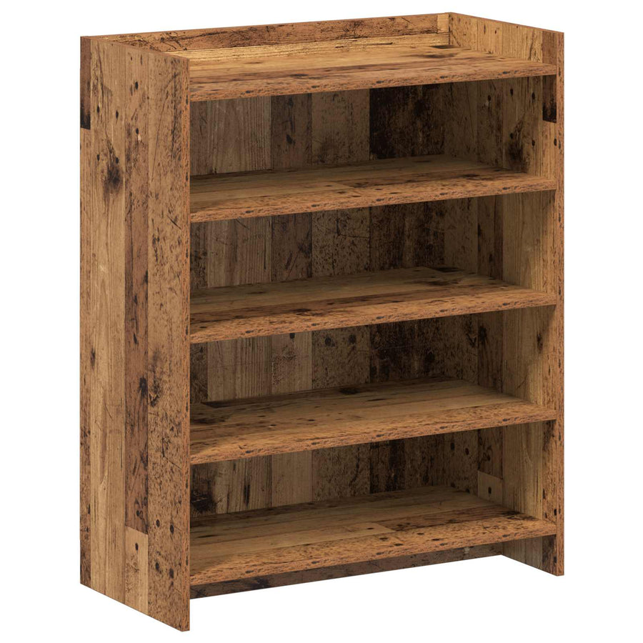 Schoenenkast met opslag Oud hout 73,5 x 36 x 92 cm Bewerkt hout