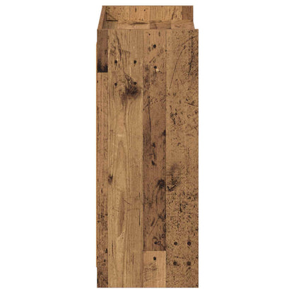 Schoenenkast met opslag Oud hout 73,5 x 36 x 92 cm Bewerkt hout
