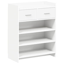Schoenenkast met lade Wit 73,5 x 36 x 92 cm Bewerkt hout