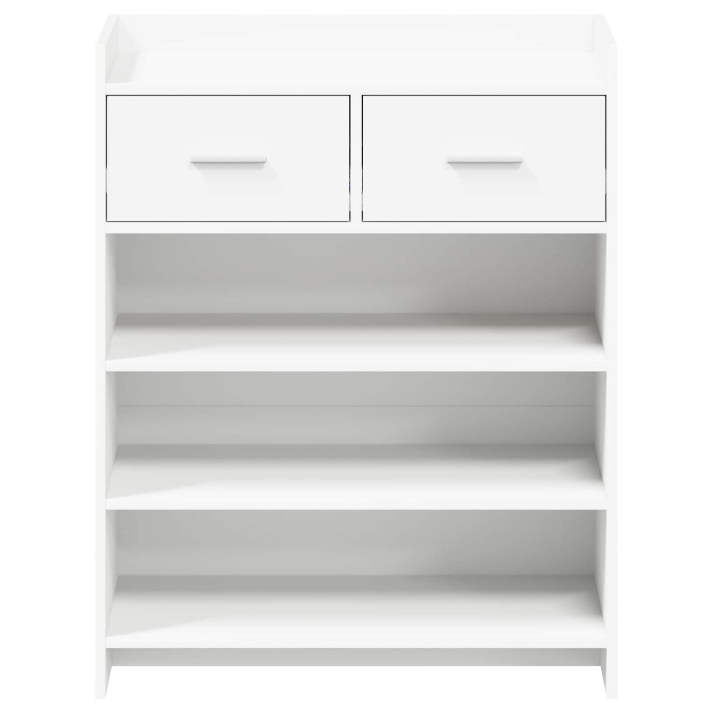Schoenenkast met lade Wit 73,5 x 36 x 92 cm Bewerkt hout