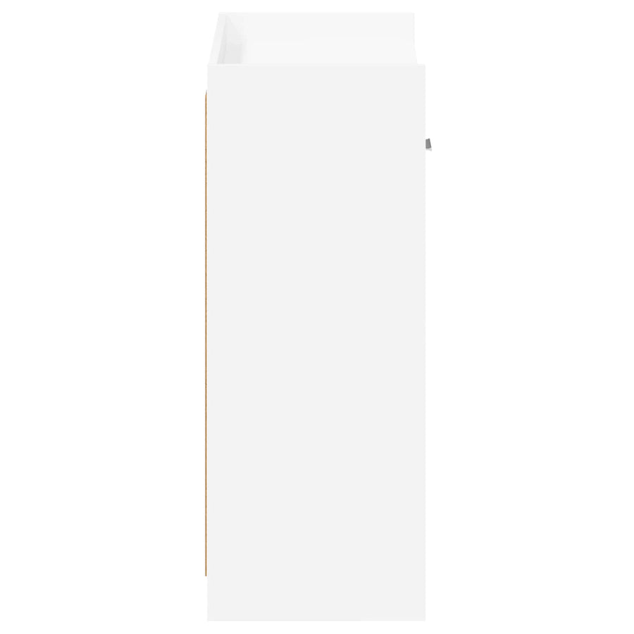 Schoenenkast met lade Wit 73,5 x 36 x 92 cm Bewerkt hout
