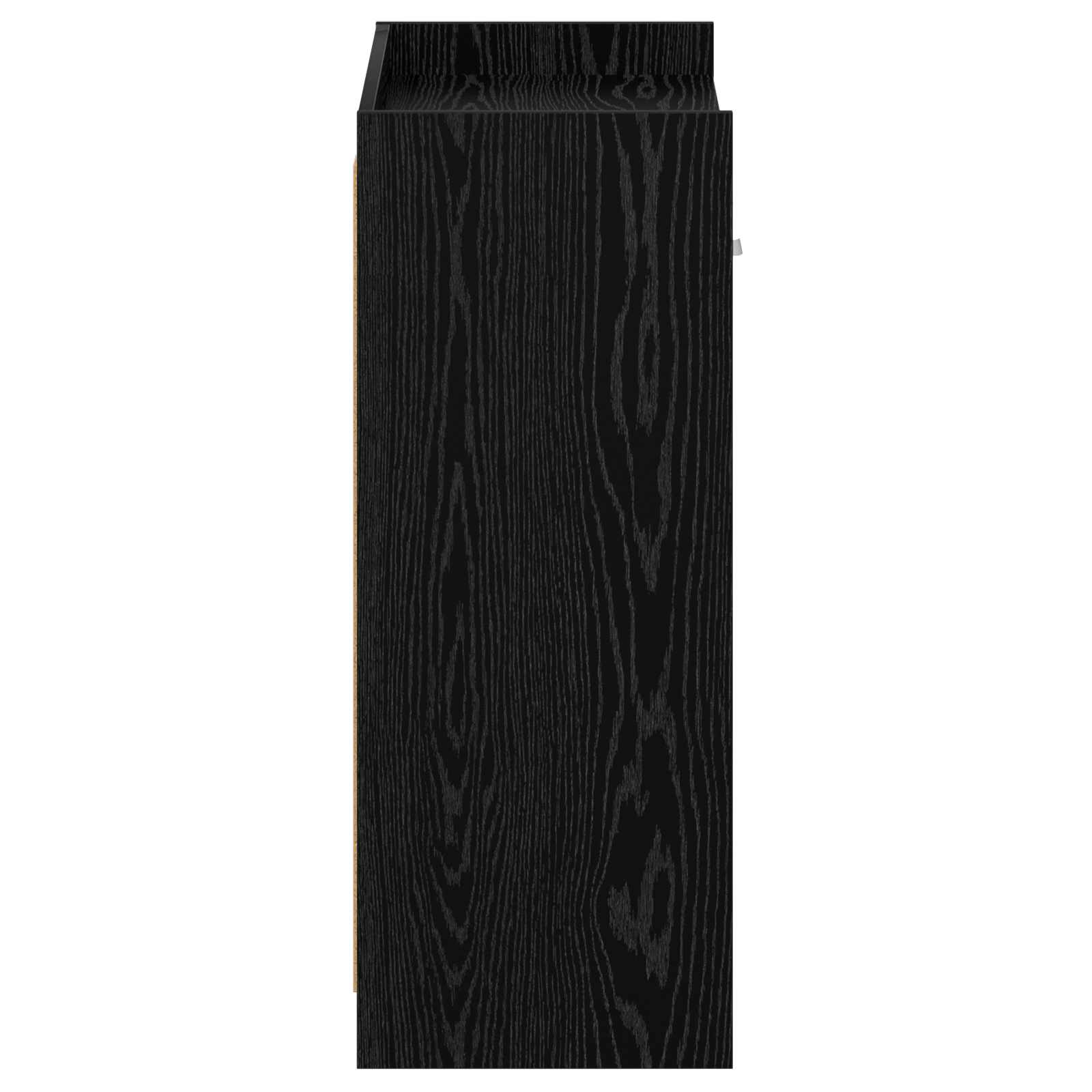 Schoenenkast Zwart eiken 73,5 x 36 x 92 cm Bewerkt hout