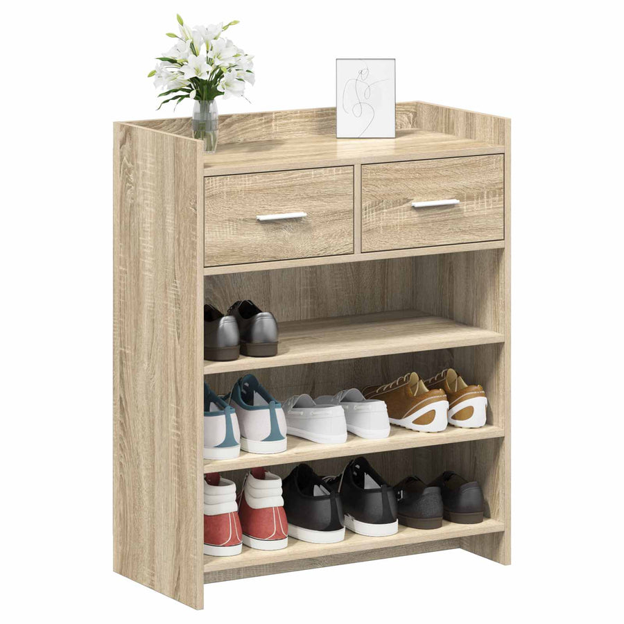 Schoenenkast Sonoma Eiken 73,5 x 36 x 92 cm Bewerkt hout