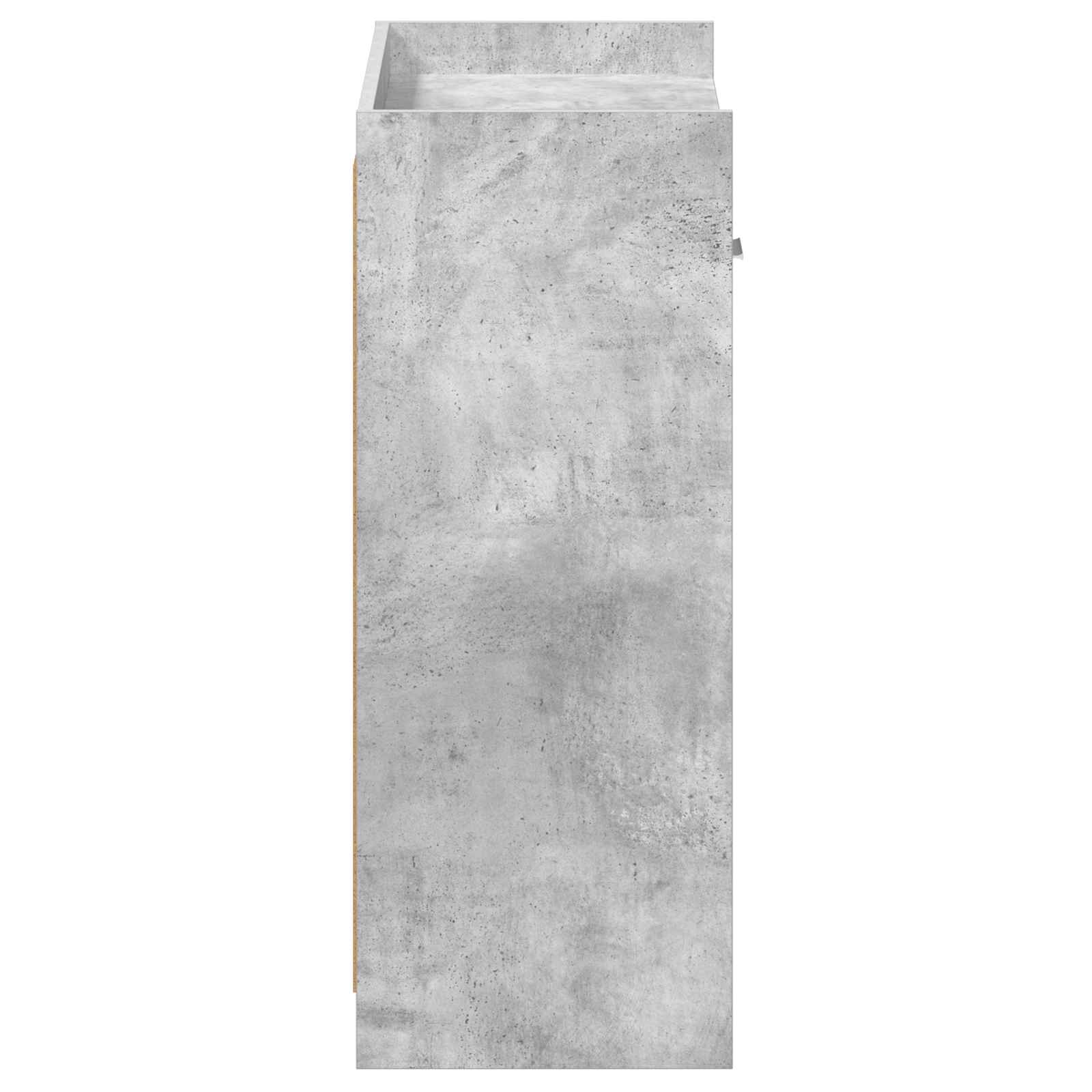 Schoenenkast met lade Betongrijs 73,5 x 36 x 92 cm Bewerkt hout