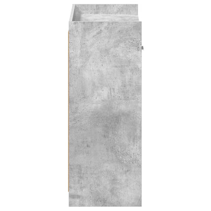 Schoenenkast met lade Betongrijs 73,5 x 36 x 92 cm Bewerkt hout