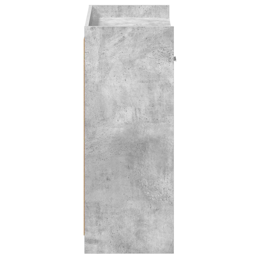 Schoenenkast met lade Betongrijs 73,5 x 36 x 92 cm Bewerkt hout
