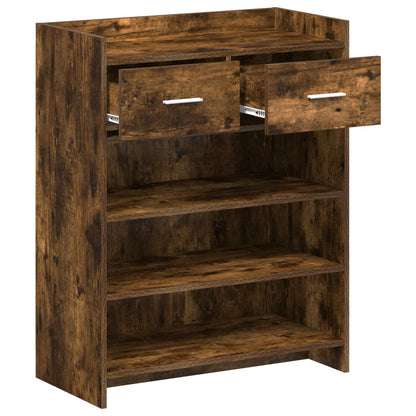 Schoenenkast Gerookt eiken 73,5 x 36 x 92 cm Bewerkt hout