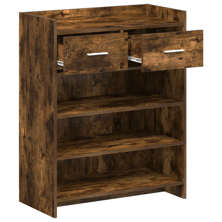 Schoenenkast Gerookt eiken 73,5 x 36 x 92 cm Bewerkt hout