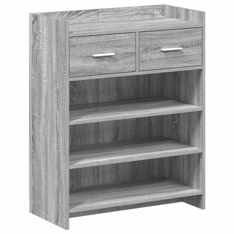 Schoenenkast Grijs Sonoma 73,5 x 36 x 92 cm Bewerkt hout