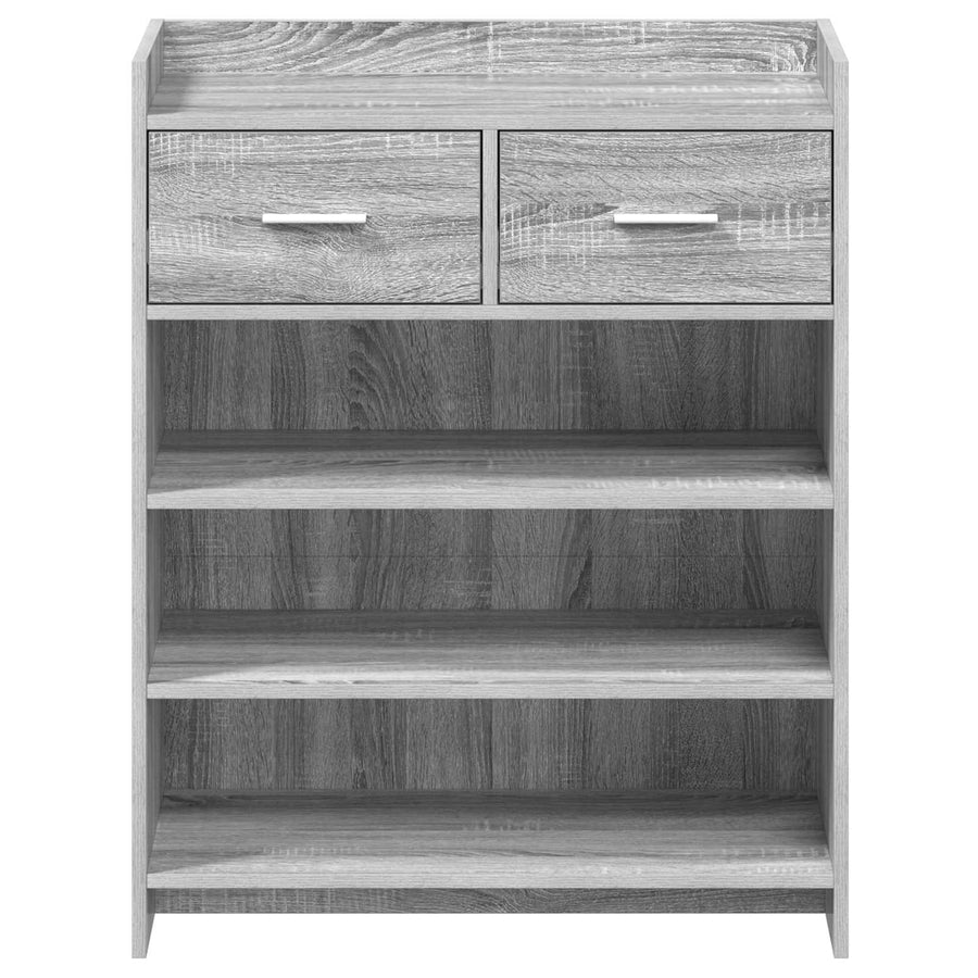 Schoenenkast Grijs Sonoma 73,5 x 36 x 92 cm Bewerkt hout