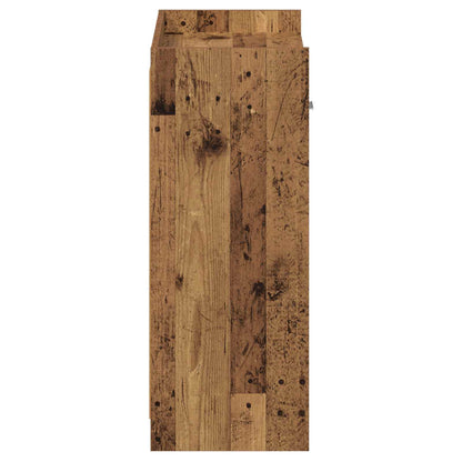 Schoenenkast met lade Oud hout 73,5 x 36 x 92 cm Bewerkt hout
