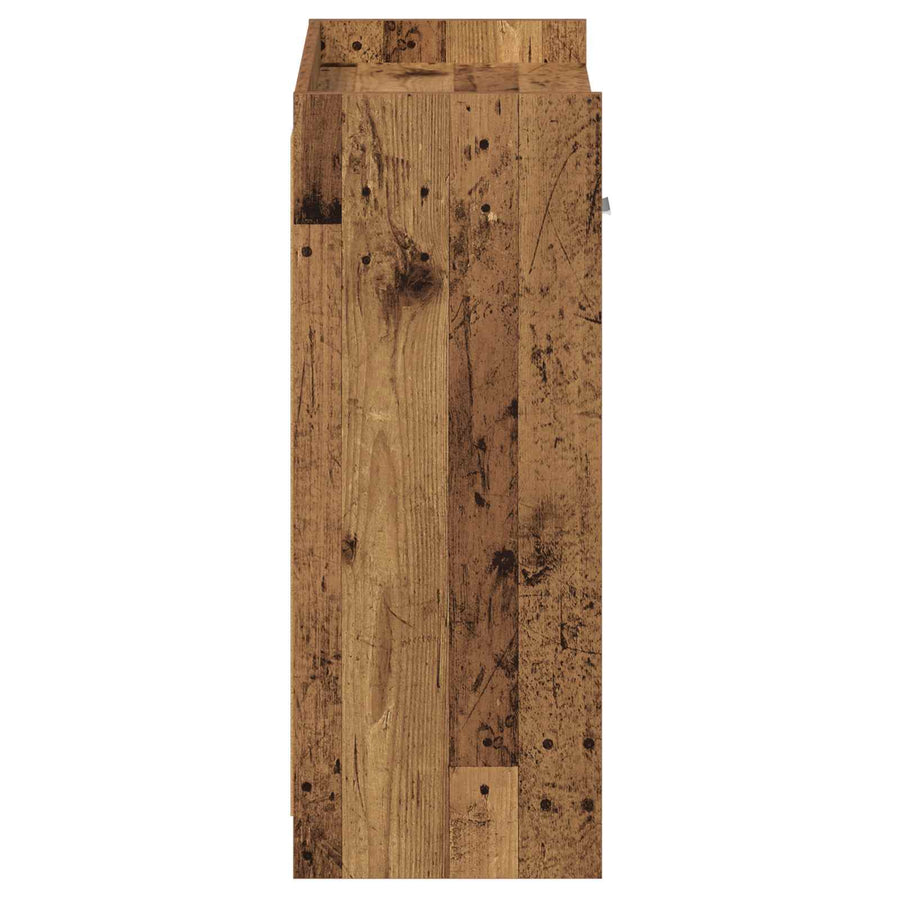 Schoenenkast met lade Oud hout 73,5 x 36 x 92 cm Bewerkt hout