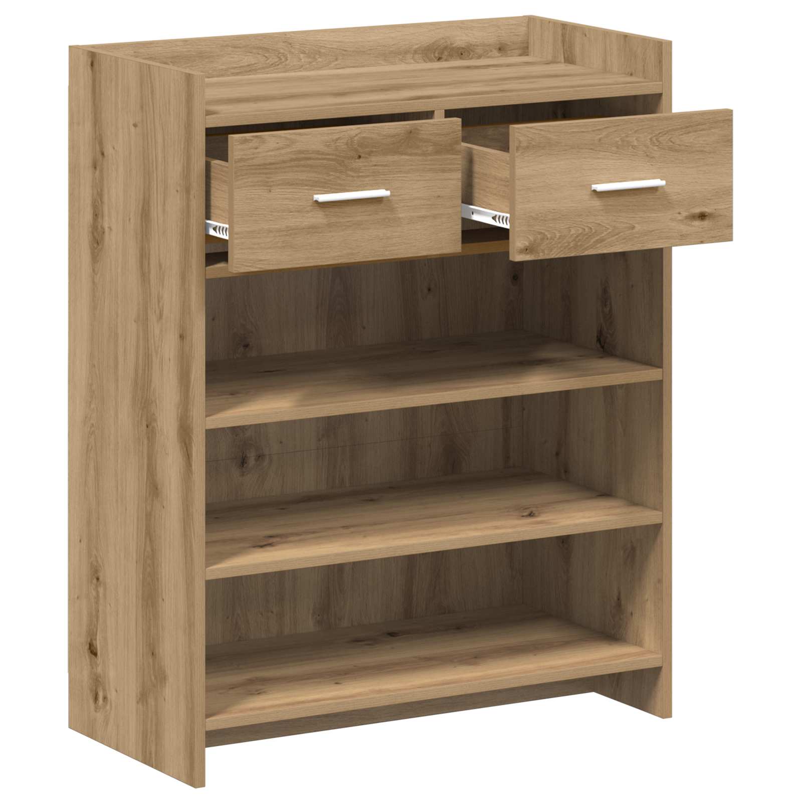 Schoenenkast Artisanaal eiken 73,5 x 36 x 92 cm Bewerkt hout
