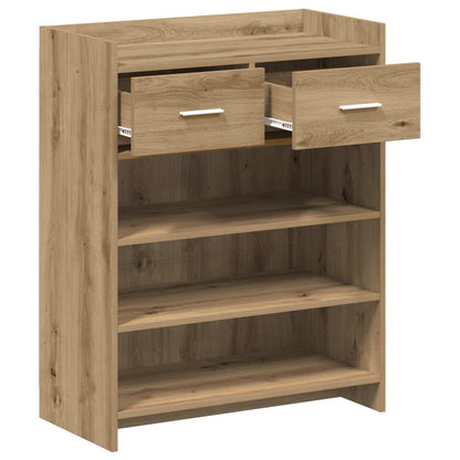 Schoenenkast Artisanaal eiken 73,5 x 36 x 92 cm Bewerkt hout