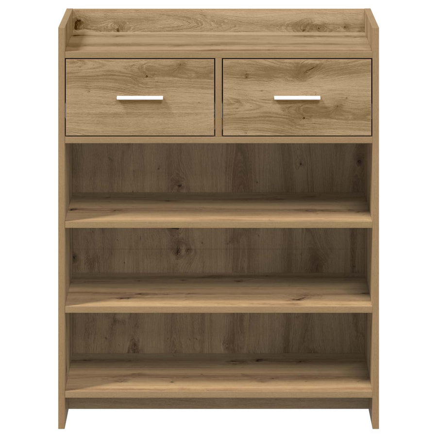 Schoenenkast Artisanaal eiken 73,5 x 36 x 92 cm Bewerkt hout
