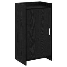 Schoenenkast Zwart eiken 48 x 36 x 92 cm Bewerkt hout