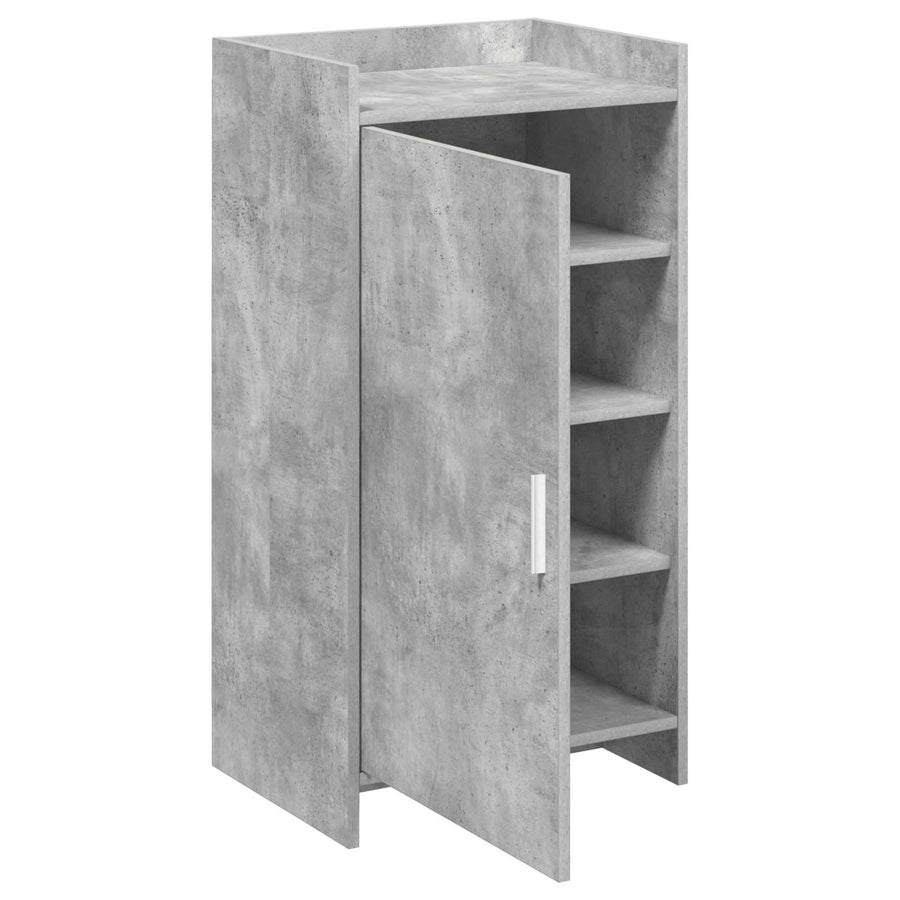 Schoenenkast met opslag Betongrijs 48 x 36 x 92 cm Bewerkt hout
