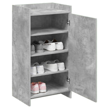 Schoenenkast met opslag Betongrijs 48 x 36 x 92 cm Bewerkt hout