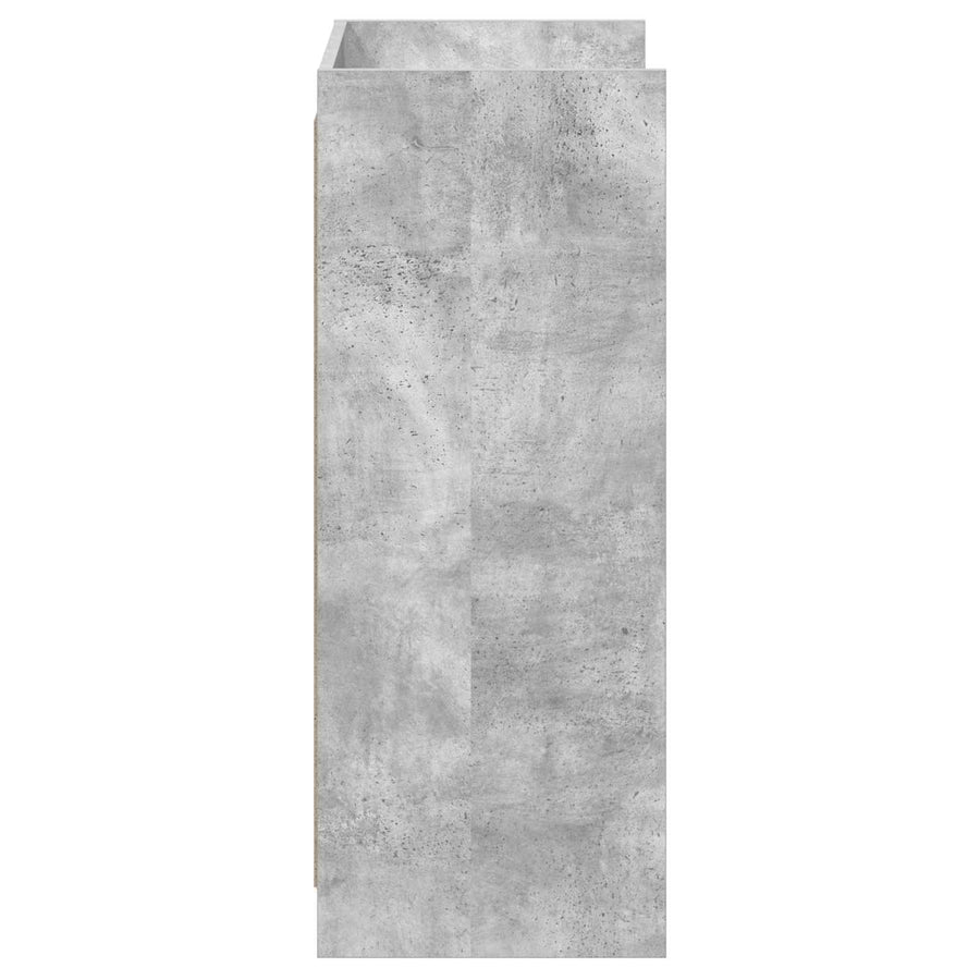 Schoenenkast met opslag Betongrijs 48 x 36 x 92 cm Bewerkt hout