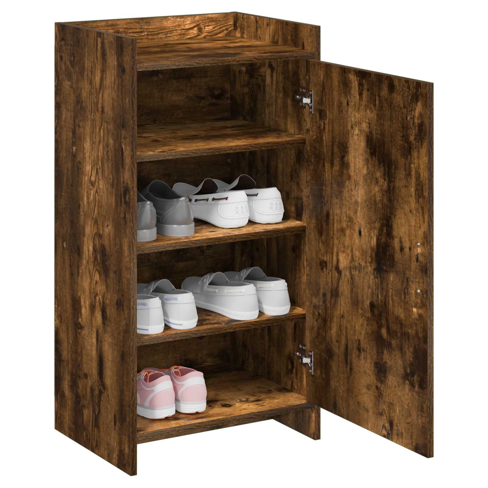 Schoenenkast Gerookt eiken 48 x 36 x 92 cm Bewerkt hout