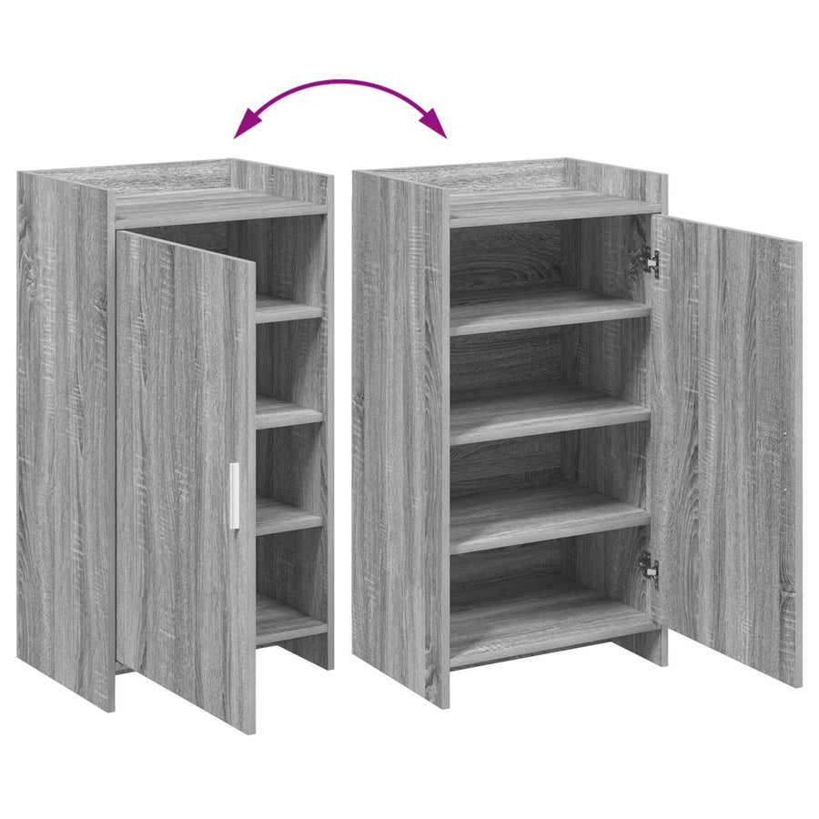 Schoenenkast Grijs Sonoma 48 x 36 x 92 cm Bewerkt hout