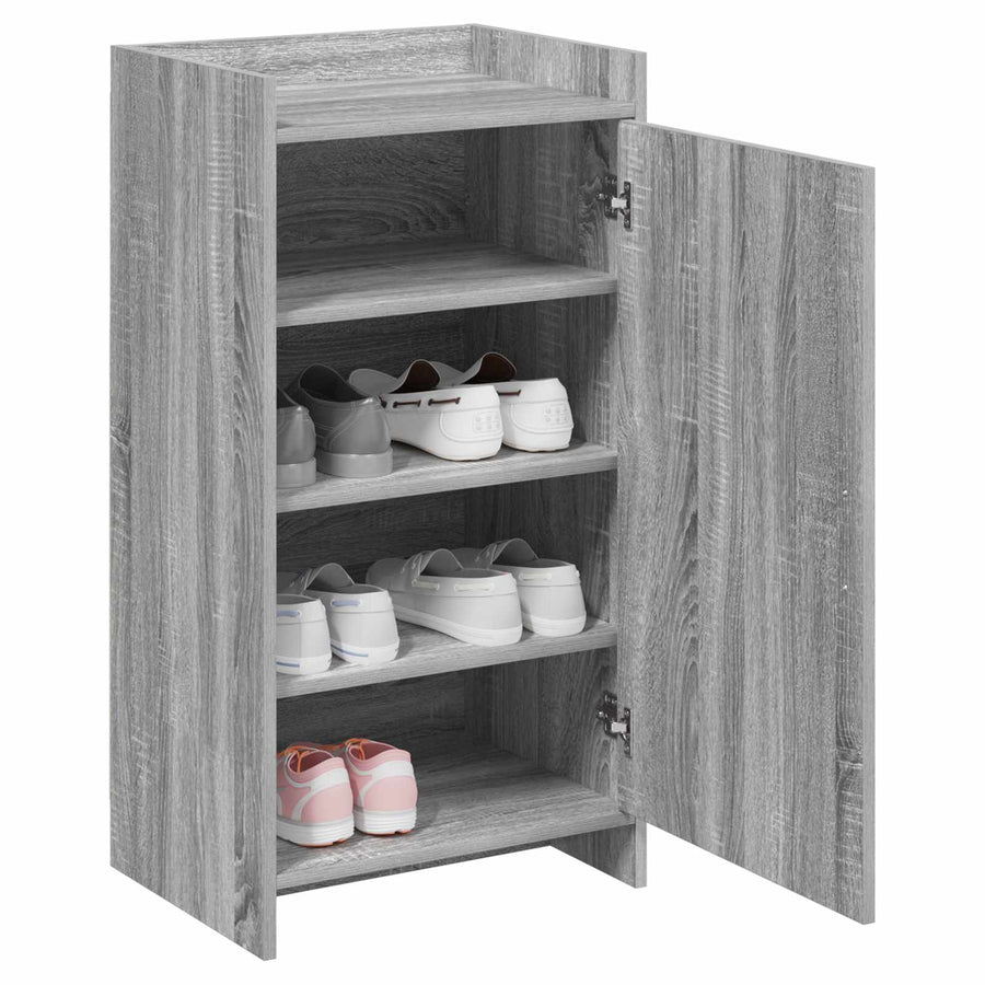 Schoenenkast Grijs Sonoma 48 x 36 x 92 cm Bewerkt hout