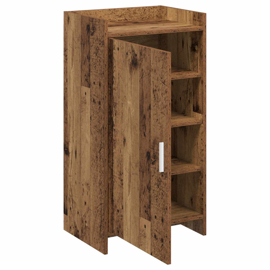 Schoenenkast met opslag Oud hout 48 x 36 x 92 cm Bewerkt hout