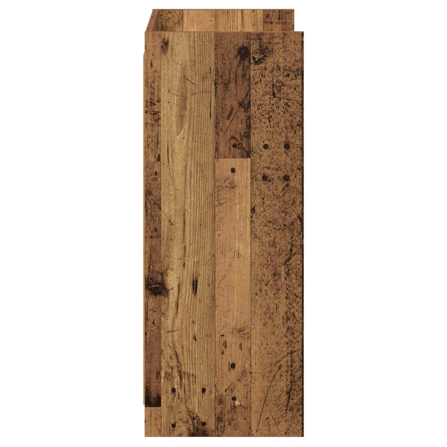 Schoenenkast met opslag Oud hout 48 x 36 x 92 cm Bewerkt hout