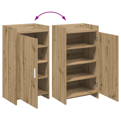 Schoenenkast Artisanaal eiken 48 x 36 x 92 cm Bewerkt hout