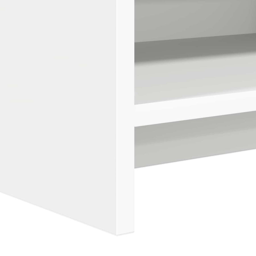 Schoenenkast met opslag Wit 48 x 36 x 92 cm Bewerkt hout