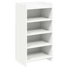 Schoenenkast wit 48x36x92 cm bewerkt hout