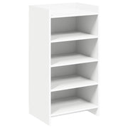 Schoenenkast wit 48x36x92 cm bewerkt hout