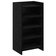 Schoenenkast Zwart eiken 48 x 36 x 92 cm Bewerkt hout
