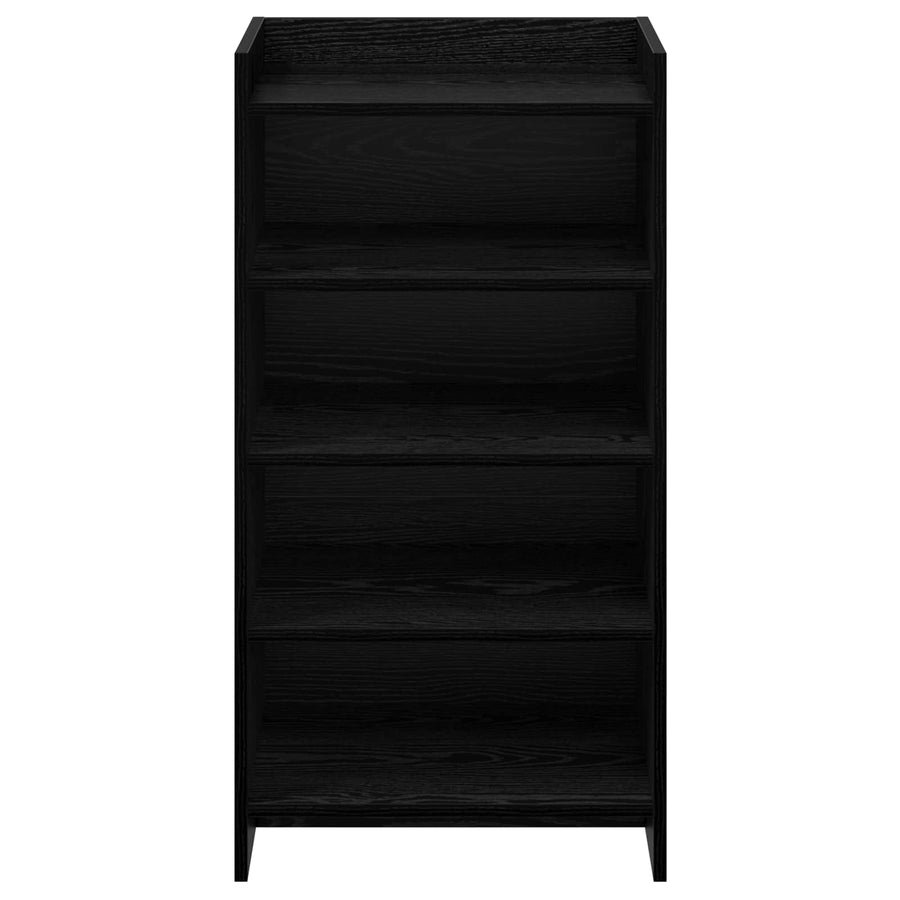 Schoenenkast Zwart eiken 48 x 36 x 92 cm Bewerkt hout