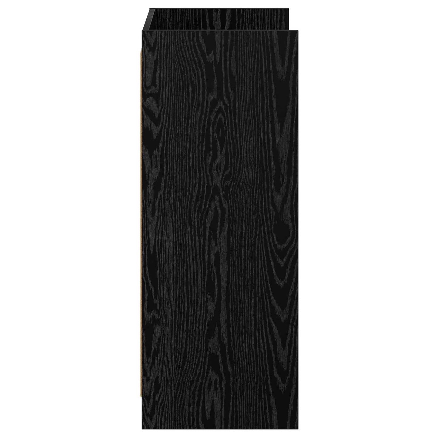 Schoenenkast Zwart eiken 48 x 36 x 92 cm Bewerkt hout