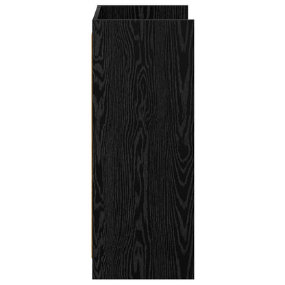 Schoenenkast Zwart eiken 48 x 36 x 92 cm Bewerkt hout
