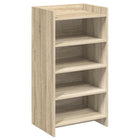 Schoenenkast 48x36x92 cm bewerkt hout Sonoma eiken