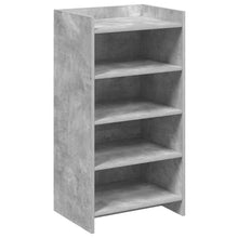 Schoenenkast met opslag Betongrijs 48 x 36 x 92 cm Bewerkt hout