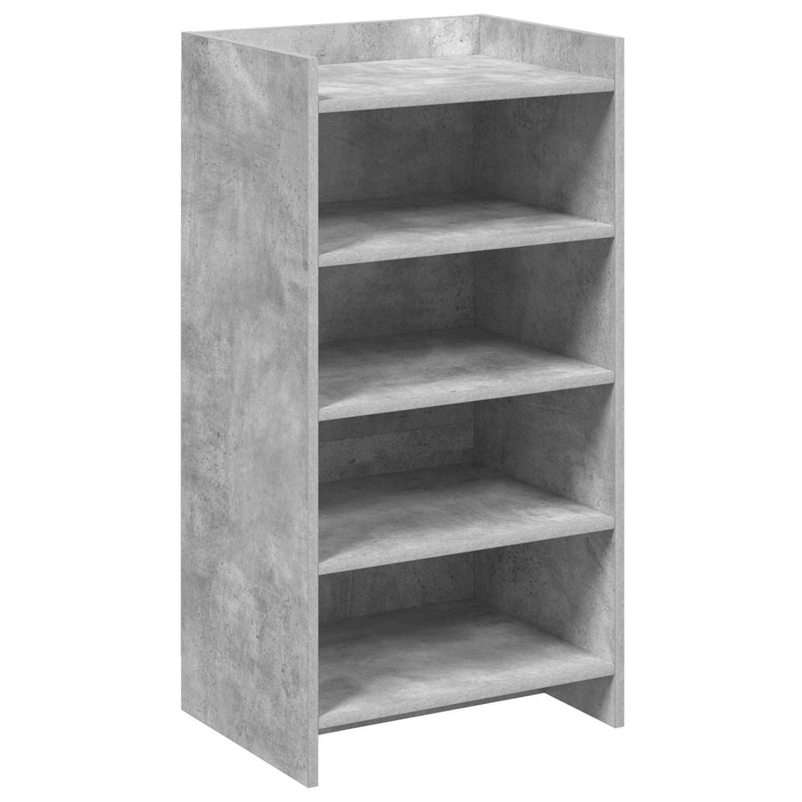 Schoenenkast met opslag Betongrijs 48 x 36 x 92 cm Bewerkt hout