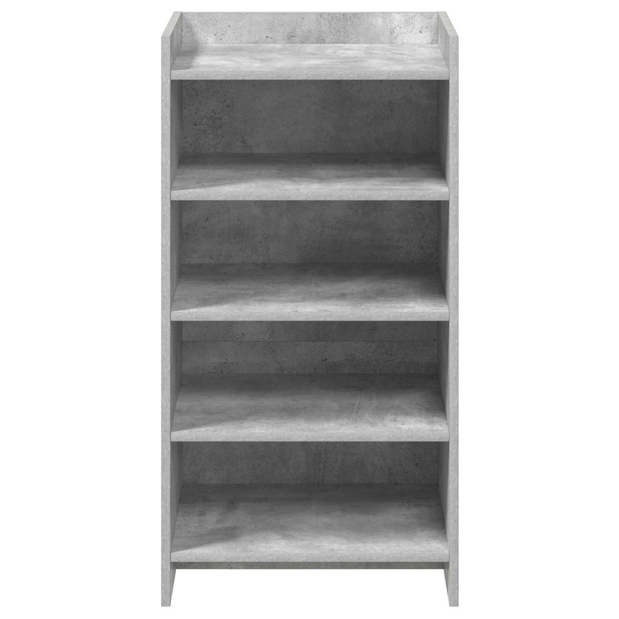 Schoenenkast met opslag Betongrijs 48 x 36 x 92 cm Bewerkt hout