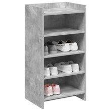 Schoenenkast met opslag Betongrijs 48 x 36 x 92 cm Bewerkt hout