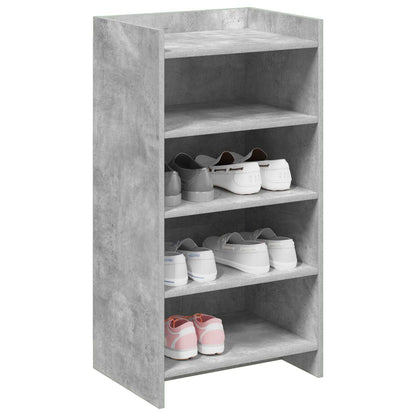 Schoenenkast met opslag Betongrijs 48 x 36 x 92 cm Bewerkt hout