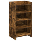 Schoenenkast gerookt eiken 48x36x92 cm