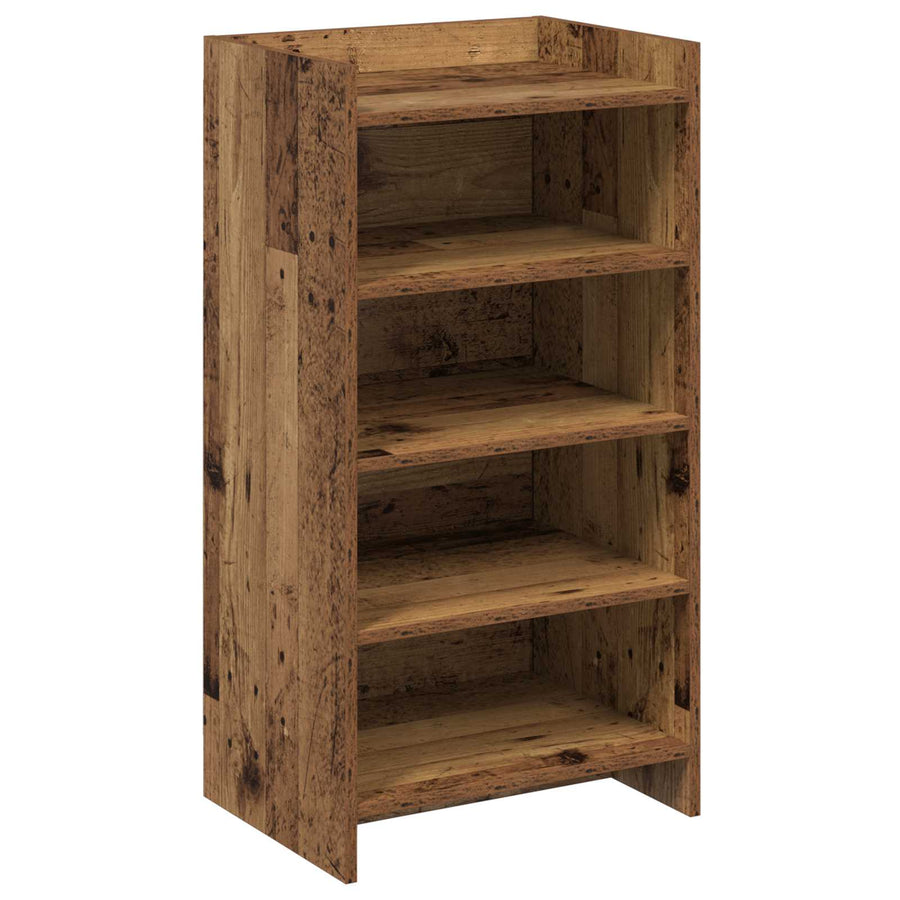 Schoenenkast met opslag Oud hout 48 x 36 x 92 cm Bewerkt hout