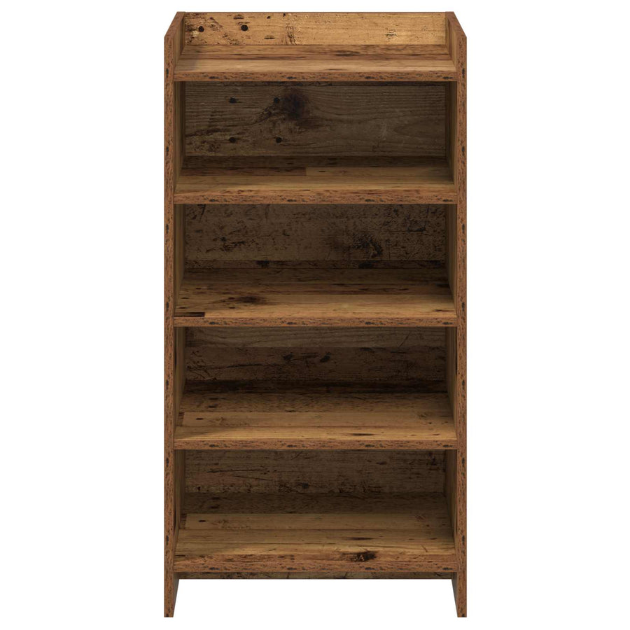 Schoenenkast met opslag Oud hout 48 x 36 x 92 cm Bewerkt hout