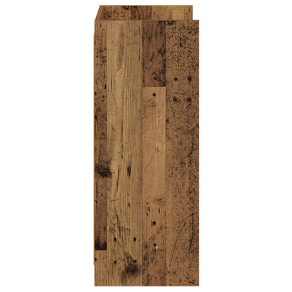 Schoenenkast met opslag Oud hout 48 x 36 x 92 cm Bewerkt hout