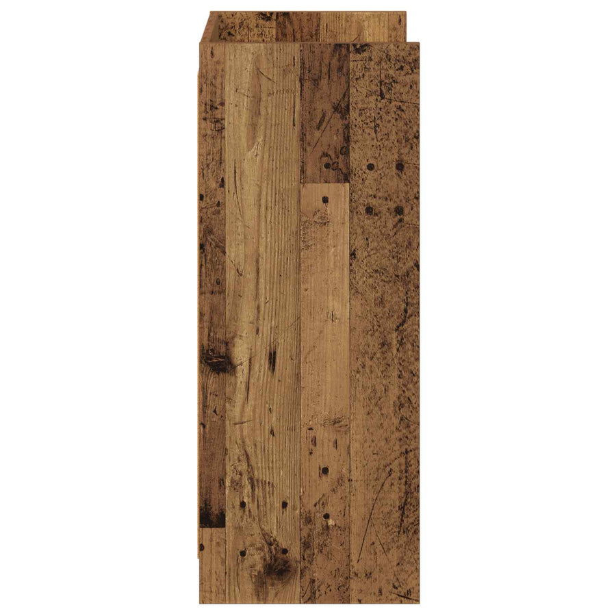 Schoenenkast met opslag Oud hout 48 x 36 x 92 cm Bewerkt hout